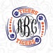 Tigers arrow circle monograms svg,tigers svg,tiger mascot,tiger vector ,cut file,cricut,silhouette cameo,arrow circle svg,monograms svg,dxf
