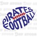 Pirates| Football| SVG| DXF| EPS| Digital Cut File| Silhouette| Cricut| Pirates Mascot| Crossbones| Vector| Decal| Instant Download