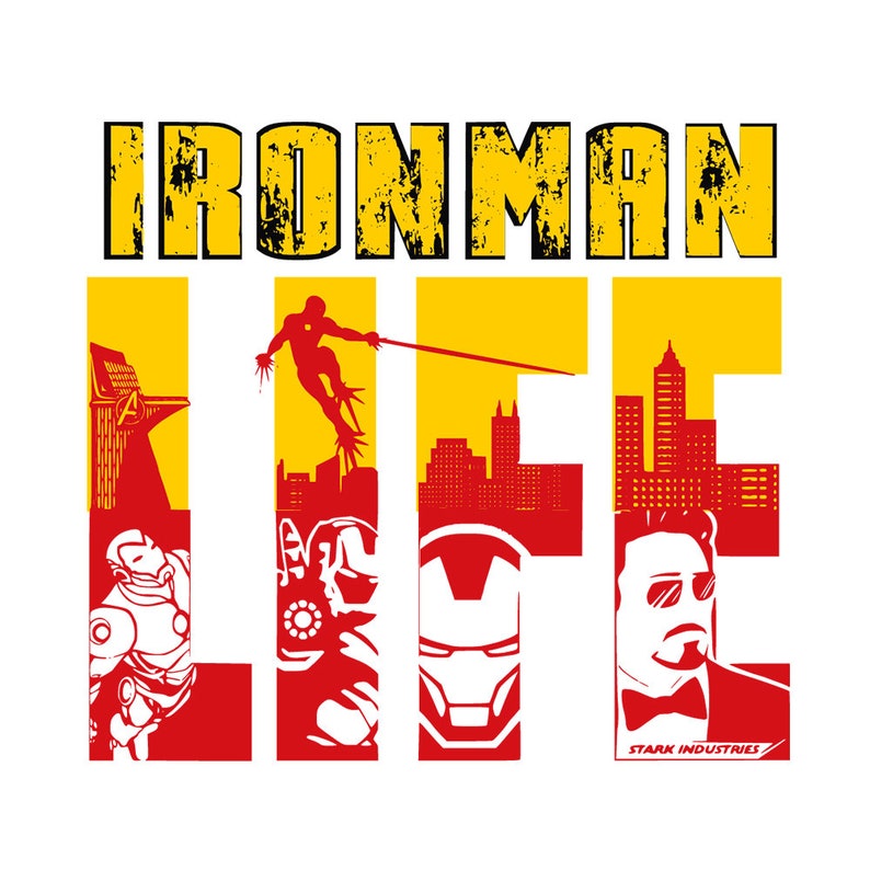 Download Iron Man Svg IronMan life Svg Dxf Eps Png filesLayered | Etsy