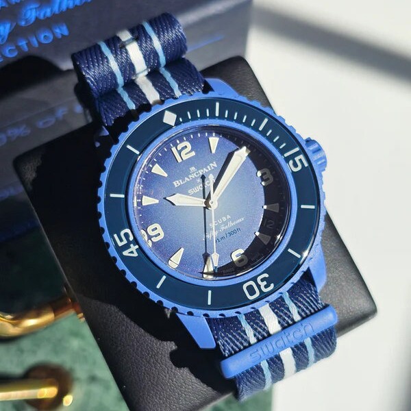 Blancpain X Swatch Scuba Fifty Fathoms Atlantic Ocean SO35A100, Wristwatch, Watches, Watch