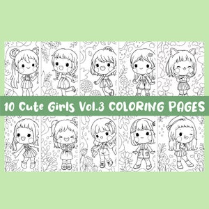Cute Girls Vol.4 Coloring Pages