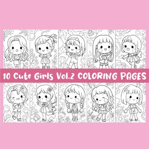 Cute Girls Vol.2 Coloring Pages