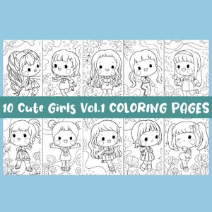 Cute Girls Vol.1 Coloring Pages