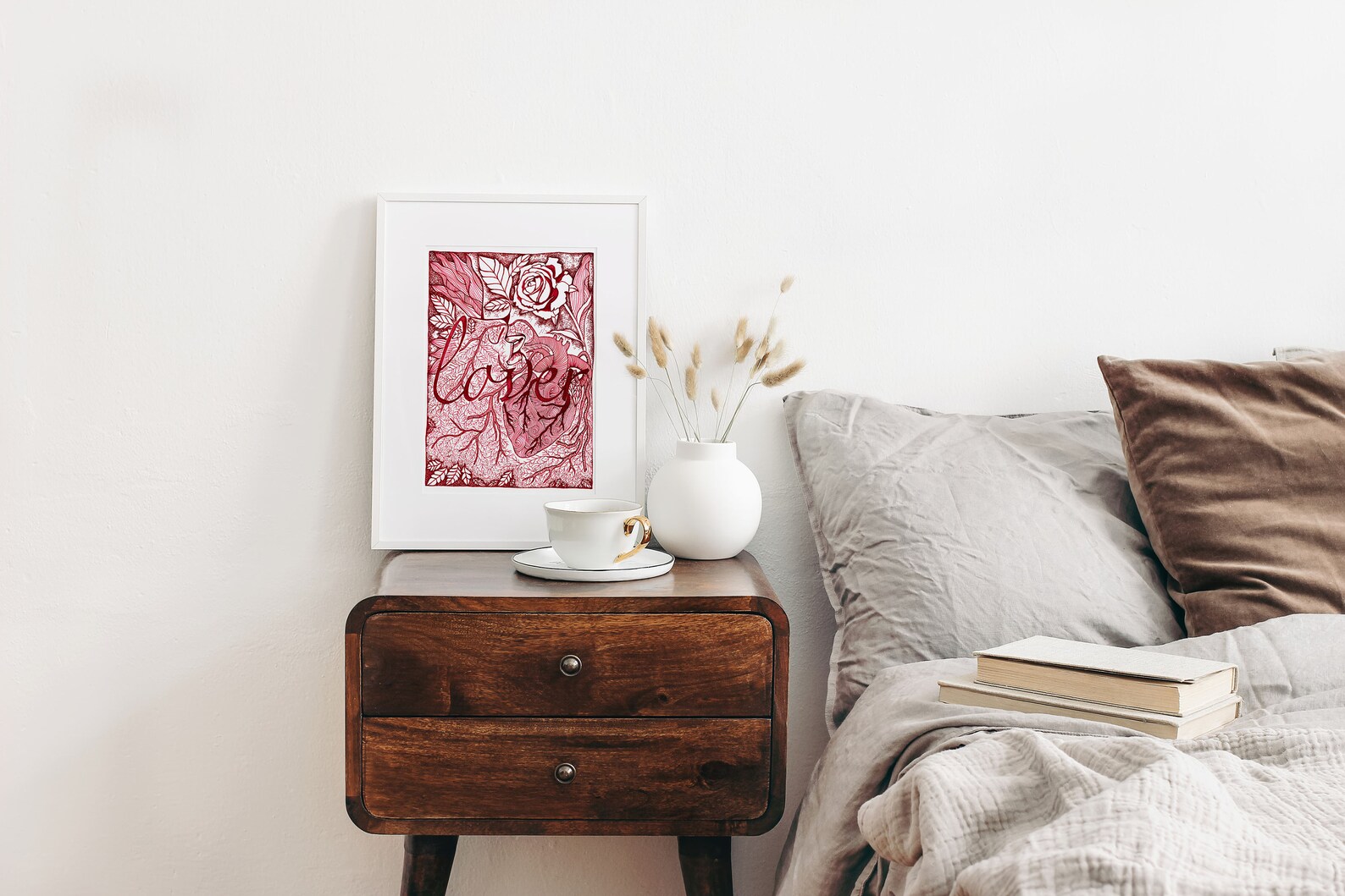 Love wall art romantic bedroom art lesbian wedding gift Etsy