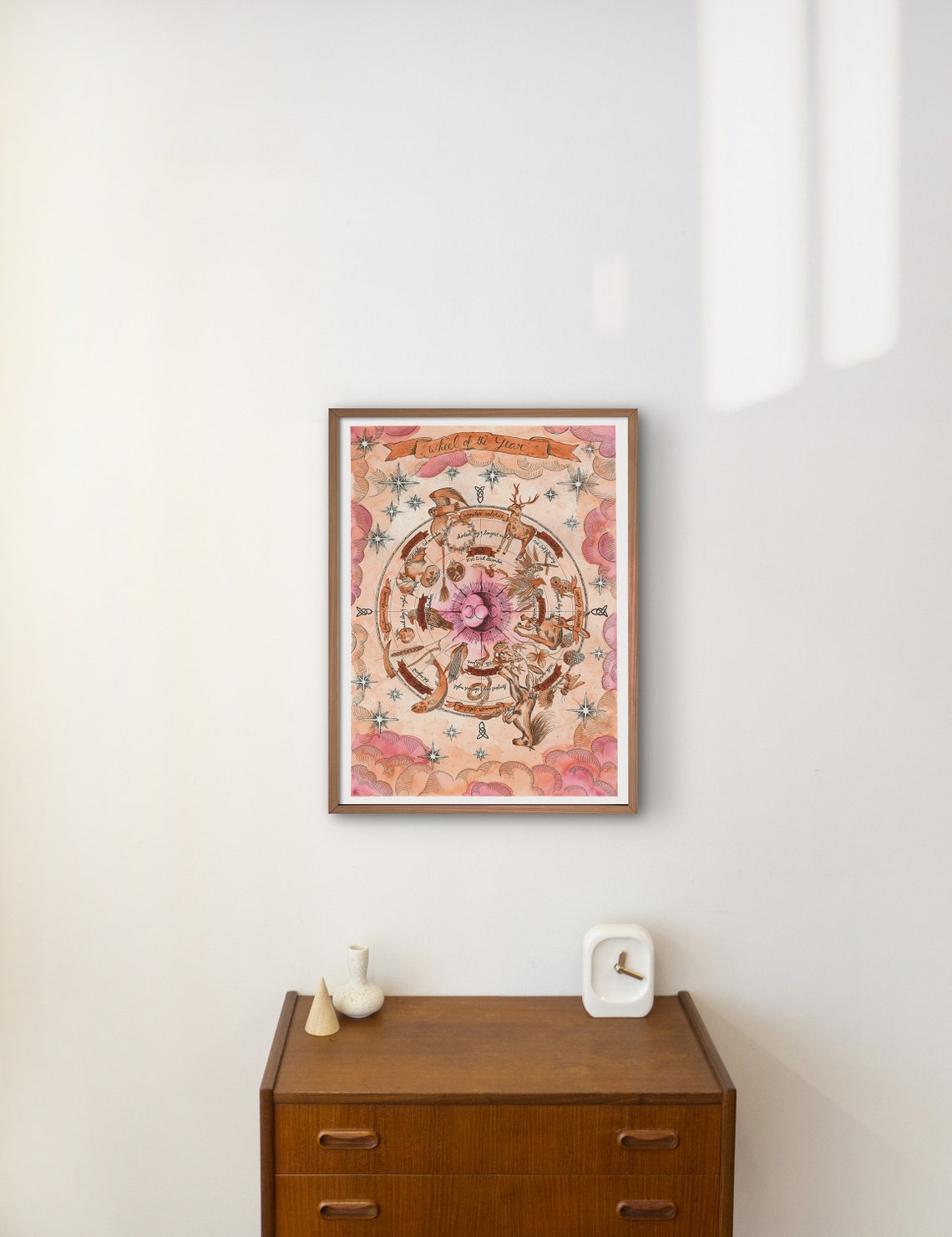 Wheel of the Year Printable Wall Art Wheel of the Year With | Etsy