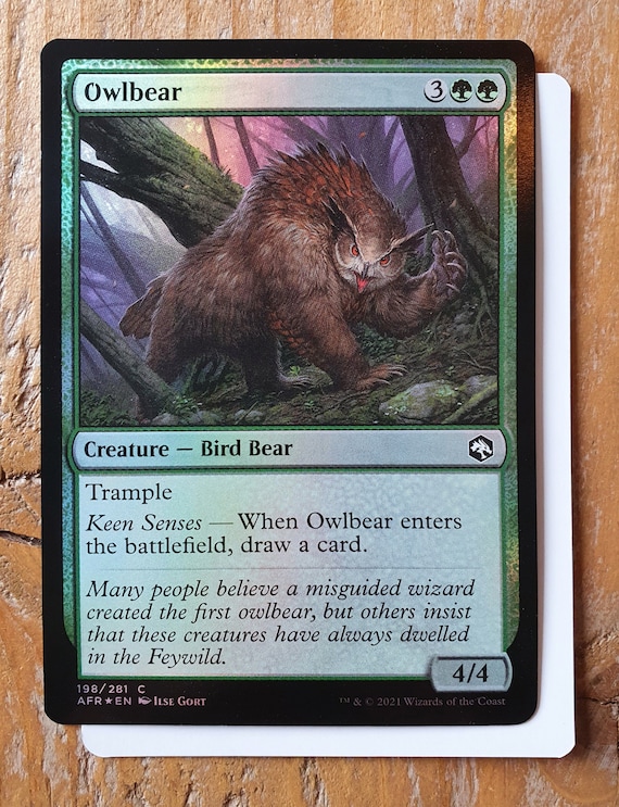 owlbear mtg card [Showcase] #331 Prices | Magic Adventures in the Forgotten Realms but others insist that these creatures have always dwelled in the Feywild. Owlbear Shepherd - Magic the