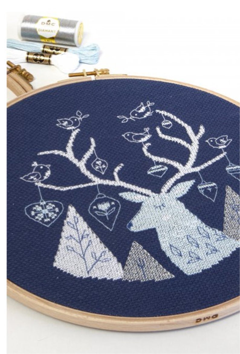 DMC 14 Count Navy Blue Aida // Cross Stitch Aida // Cross Etsy UK