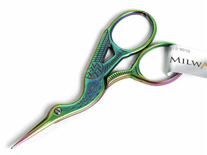 Milward Embroidery Scissors // Stork Embroidery Scissors // Rainbow  Scissors // Sewing Accessories // Cross Stitch Scissors / Stork Scissors -   Norway