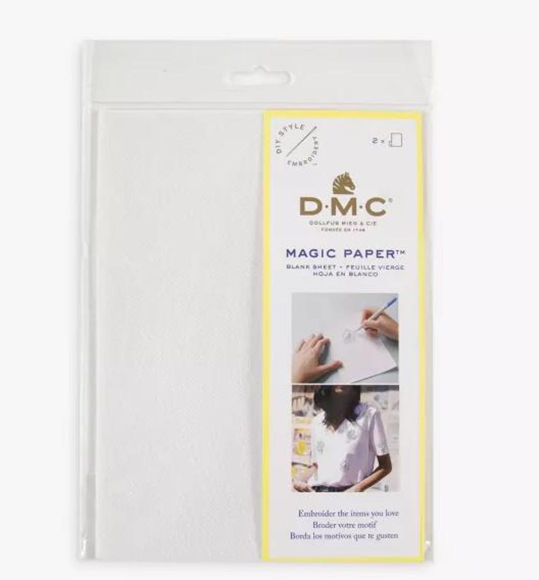 DMC Blank Magic Paper // Embroidery Dissolving Paper // Pattern Paper ...