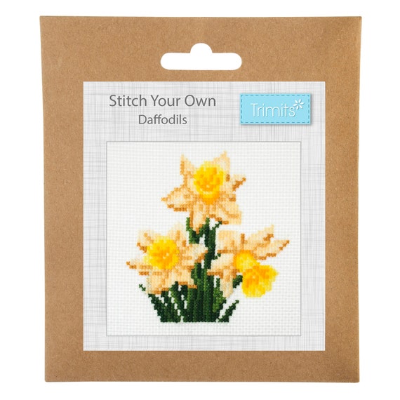 Trimits Mini Counted Cross Stitch Kit: Daffodil Trimits Mini Counted Cross Stitch Kit: Daffodil