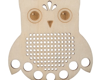 Owl Thread Holder // Thread Storage // Owl Floss Holder // Wooden Owl // Owl Floss Holder // Cross Stitch Storage // Owl Thread Organiser