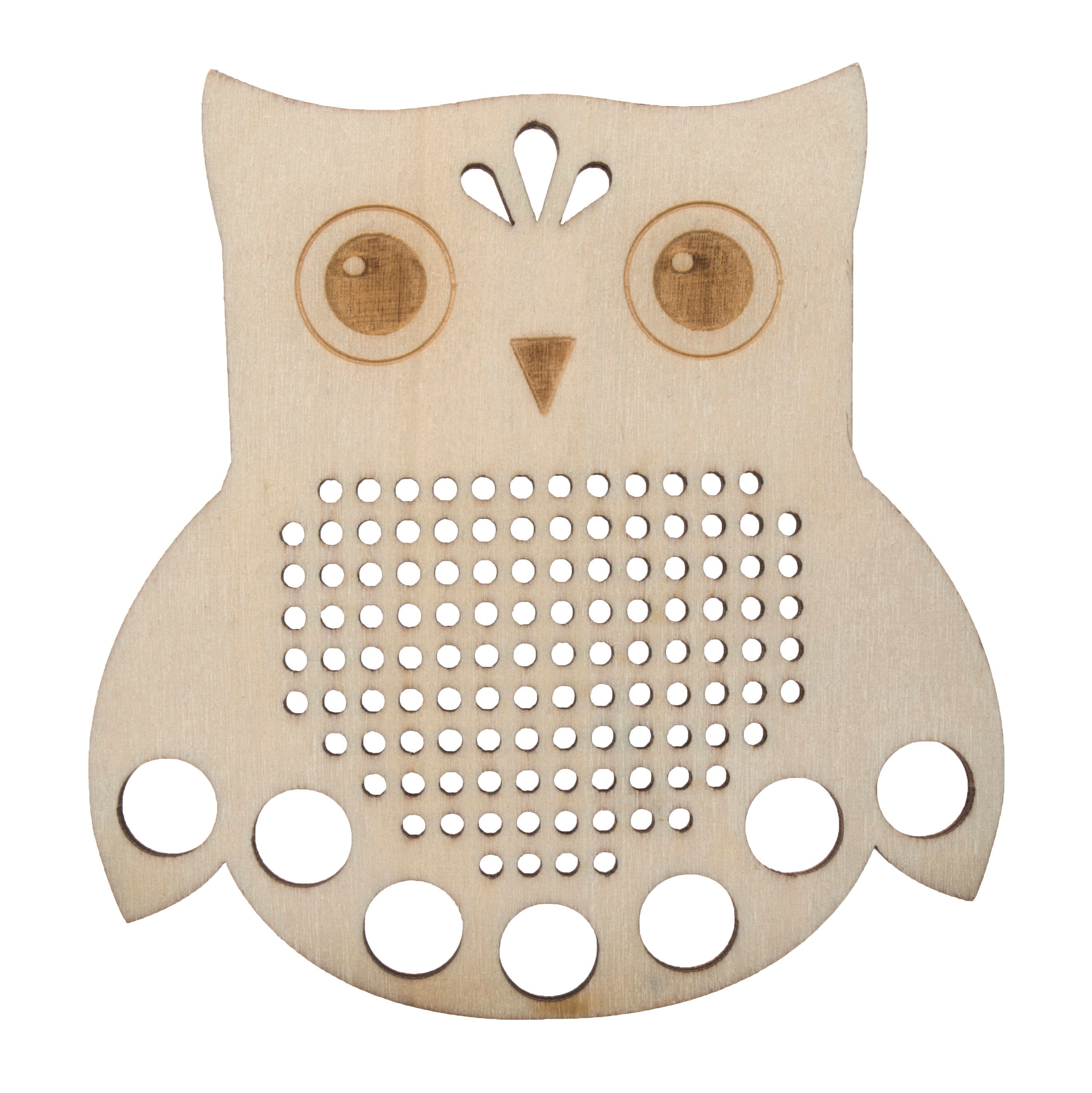 Owl Thread Holder // Thread Storage // Owl Floss Holder // Wooden Owl // Owl Floss Holder // Cross S