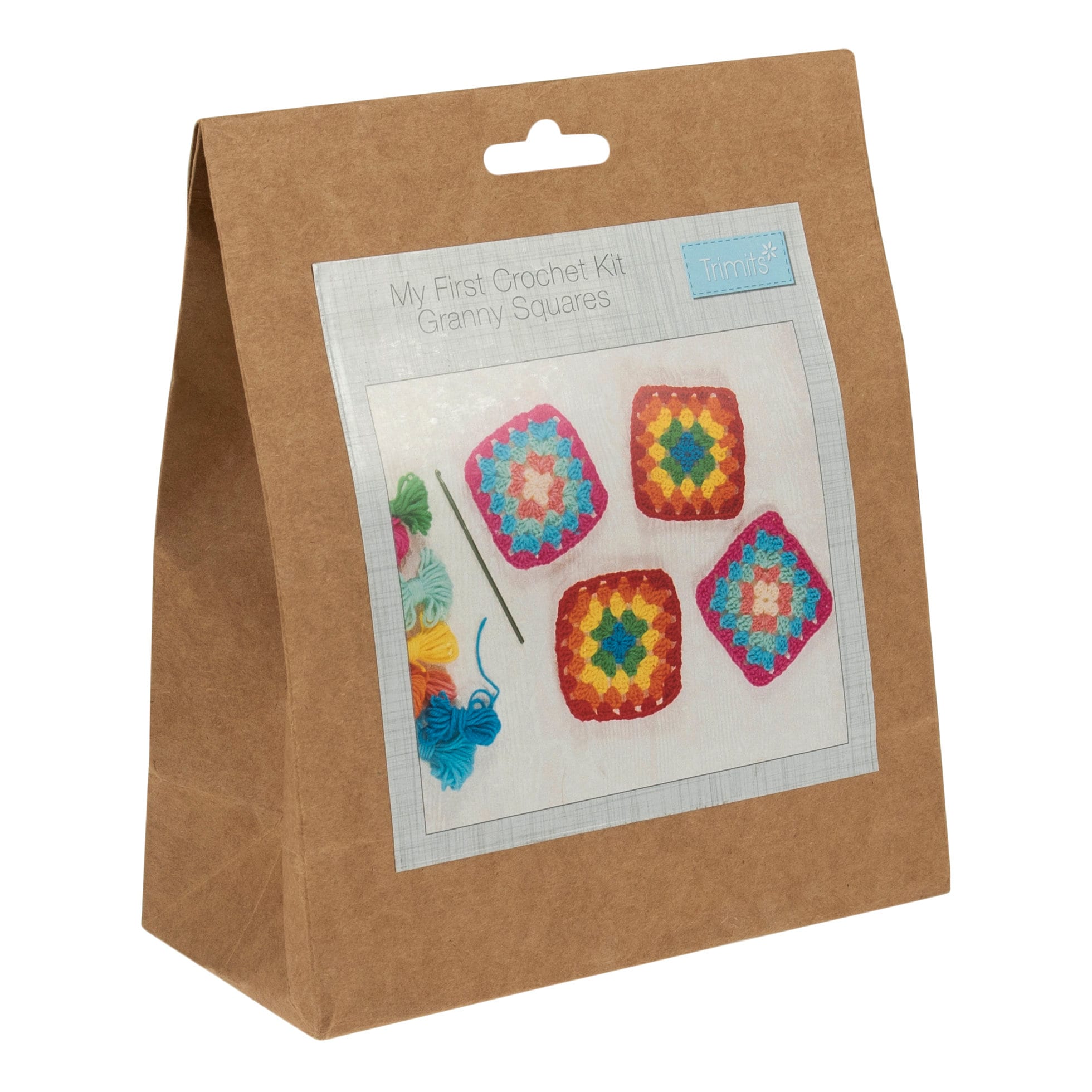 Crochet Granny Square Kit, Retro Granny Square Crochet Kit, Beginners  Crochet Kit, Adult Crochet Kit 