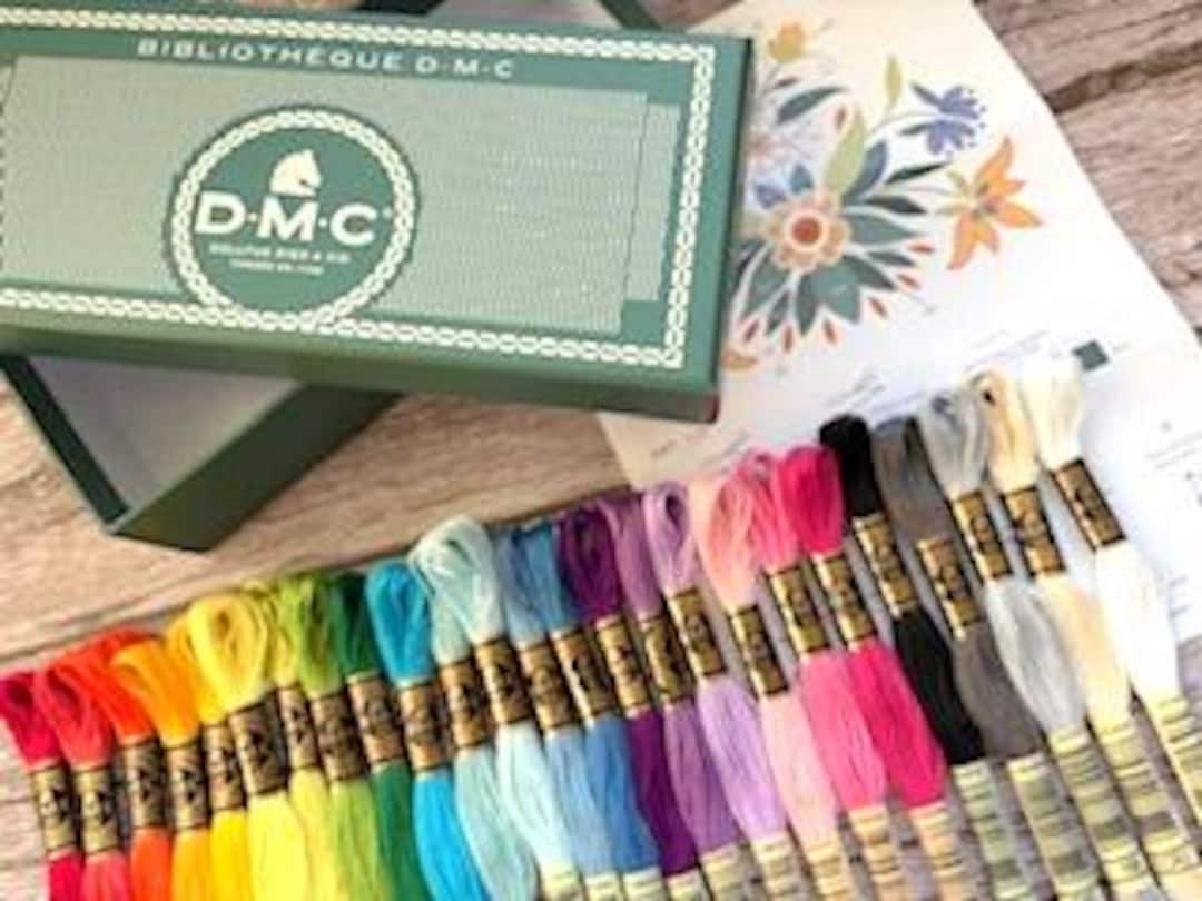 25 DMC Threads Boxed Gift Set Rainbow / 8mtr Length / Cross Stitch ...