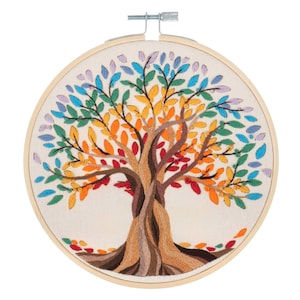 Trimits Embroidery Kit with Hoop: Tree of Life Trimits Embroidery Kit with Hoop: Tree of Life