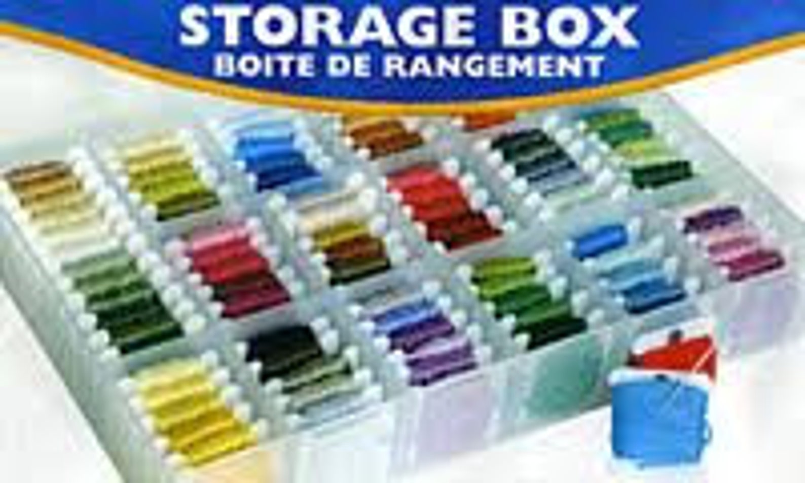 DMC Thread Storage Box // Thread Storage // Floss Plastic Box Etsy