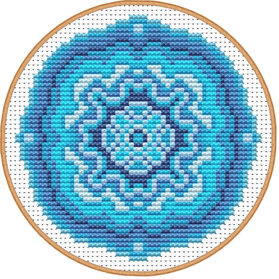 DMC Stranded Cotton / 8 Skeins Blue Turquoise Shades / DMC Threads