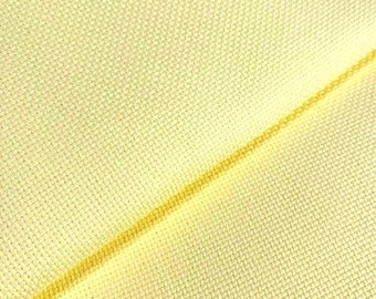 Zweigart 14 Count Lemon Aida // Cross Stitch Aida // Cross Stitch Fabric // 14 Count Pale Yellow Aida // Zweigart Shade 2030 // Lemon Aida