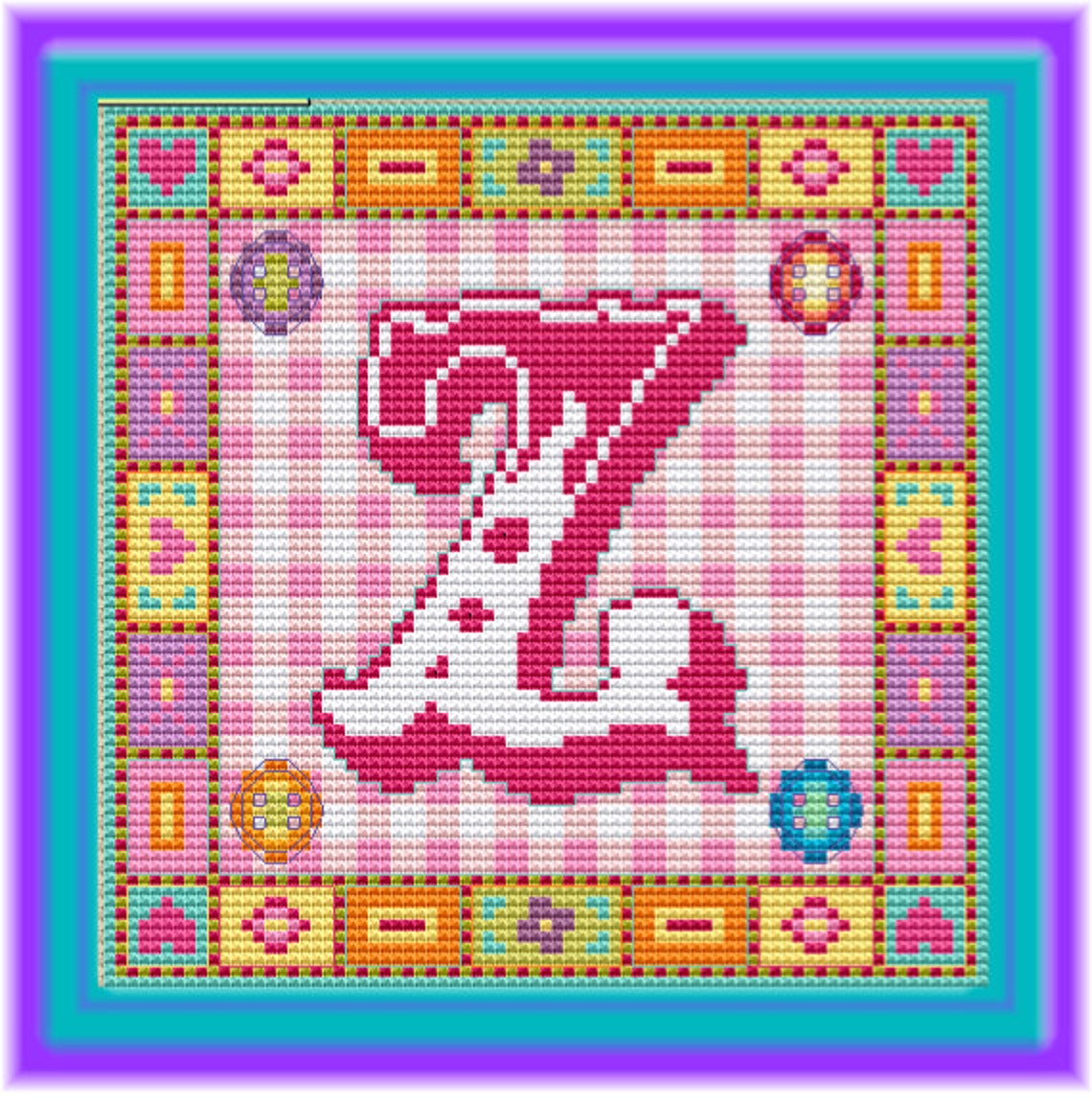 Circus Letter Pattern Circus Letter Alphabet Cross Stitch PDF Chart // Children Cross Stitch ...