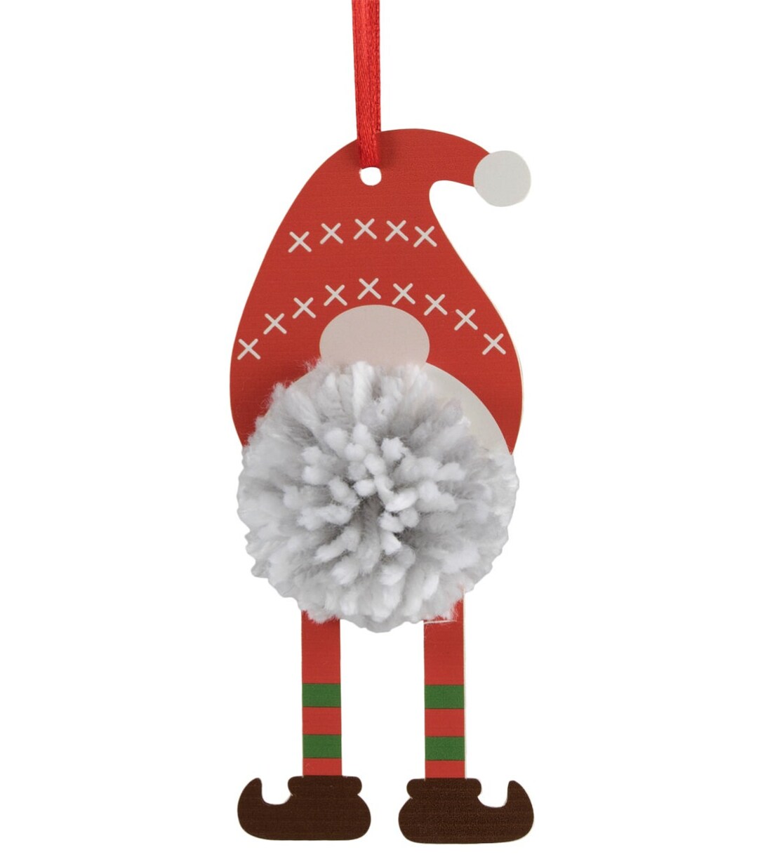 Make Your Own // Pom Pom Gonk Decoration // Wool Christmas Gonk // Pom