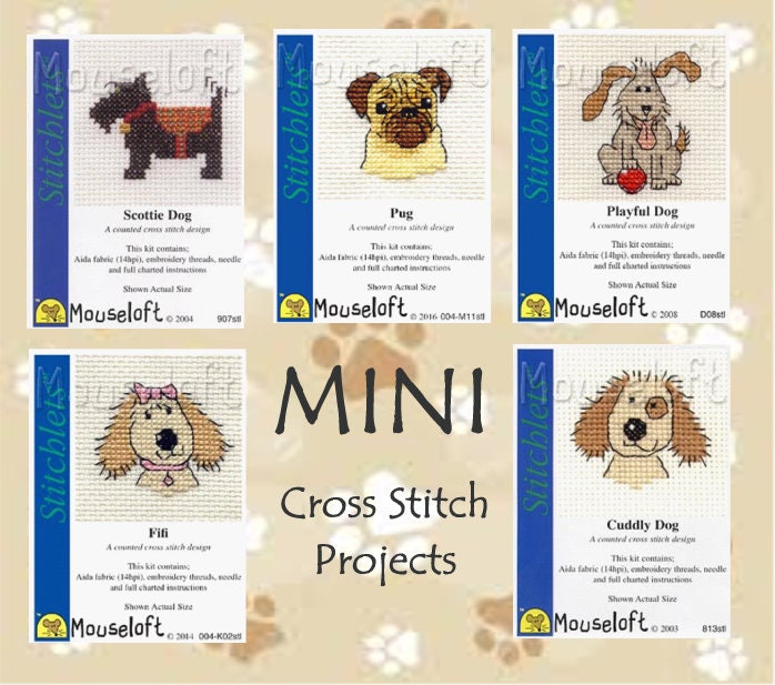 Stitchlets Cross Stitch Kits Mouseloft Counted Crossstitch Kit