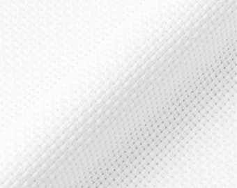 May include: White fabric with a subtle textured pattern. The fabric is smooth and appears to be woven.