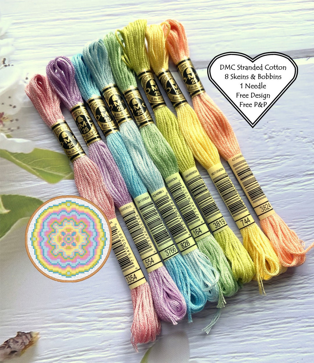 20x DMC EASTER Colors, Dmc Floss, DMC Kit, Dmc Threads, Dmc Cotton Floss, Dmc  Embroidery Floss, Dmc Satin Floss, Cross Stitch Floss 