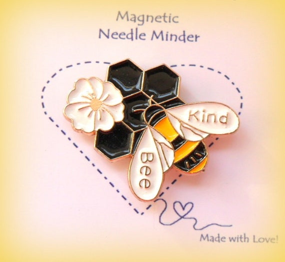 For the Love of Bee Hive Needle MinderMagnet