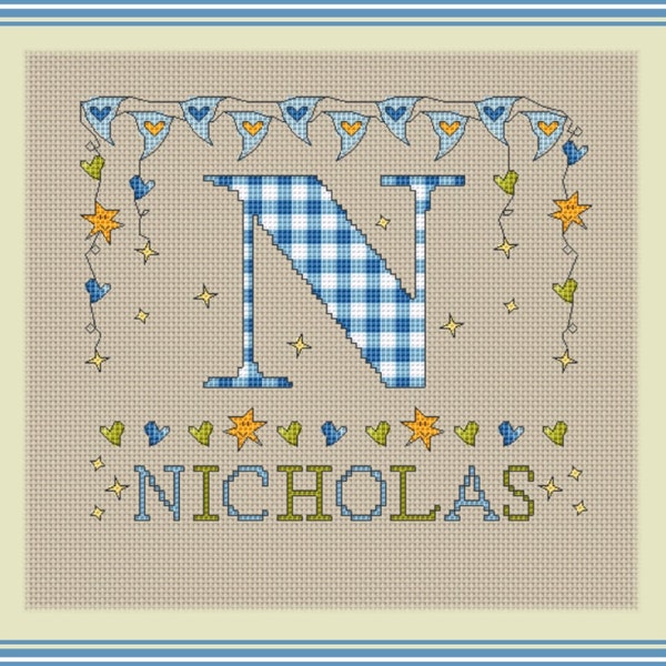 N Monogram Etsy