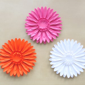 Paper Gerbera Daisies - Set of 3