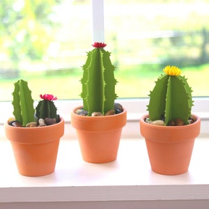 Artificial Cactus Decor Tropical Plants Succulent Thorn Ball Desert Home  Office