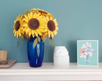 Paper Sunflower Table Bouquet - The Leslie Bouquet