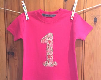 Baby girl 1st birthday outfit * 1st birthday * girl birthday t shirt * personalised t shirt * 2nd/3rd/4th birthday tshirt* Yew Tree Stitches