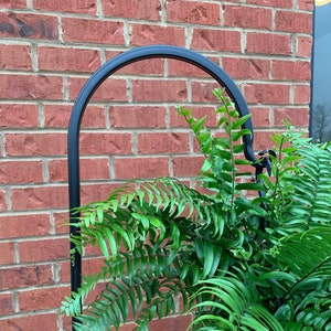 Shepherd Hook-Metal Very Sturdy - Powder coated Your Color Choice- Choose your Display/Base Option- Display Anywhere