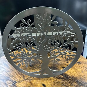 Custom Water Hose Hanger, Custom Garden Hose Holder, Tree of life Design, Your Color Choice, Post Mount or Wall Mount, Your Choice