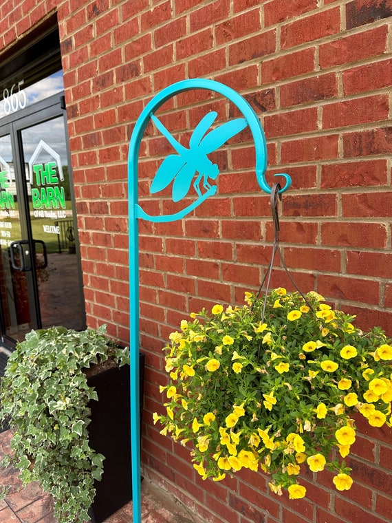 Dragon Fly Shepherd Hook - Plant Hanger - Wind Chimes - Bird Feeder - 60  Inch Tall Powder Coated Steel - Etsy