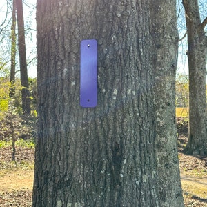NO Trespassing! Purple State Laws - Property Markers- Metal- Powder Coated- 10 Markers