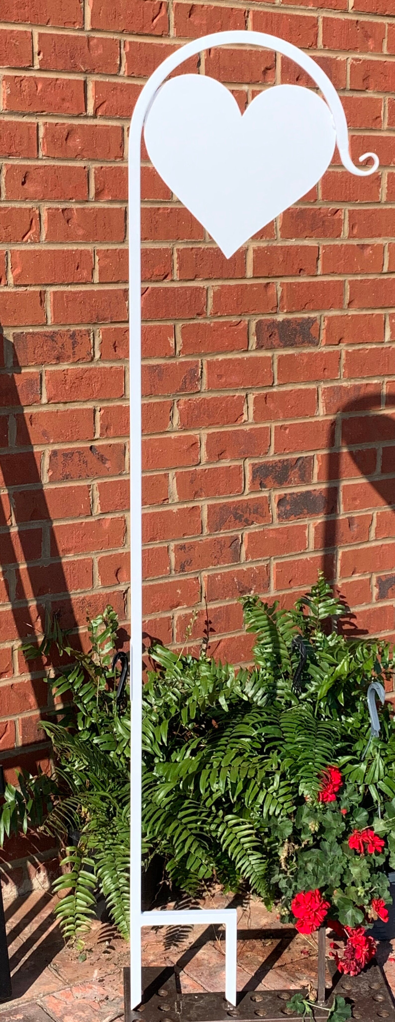 Heart Memorial Shepherd Hook With Customizable Message Etsy