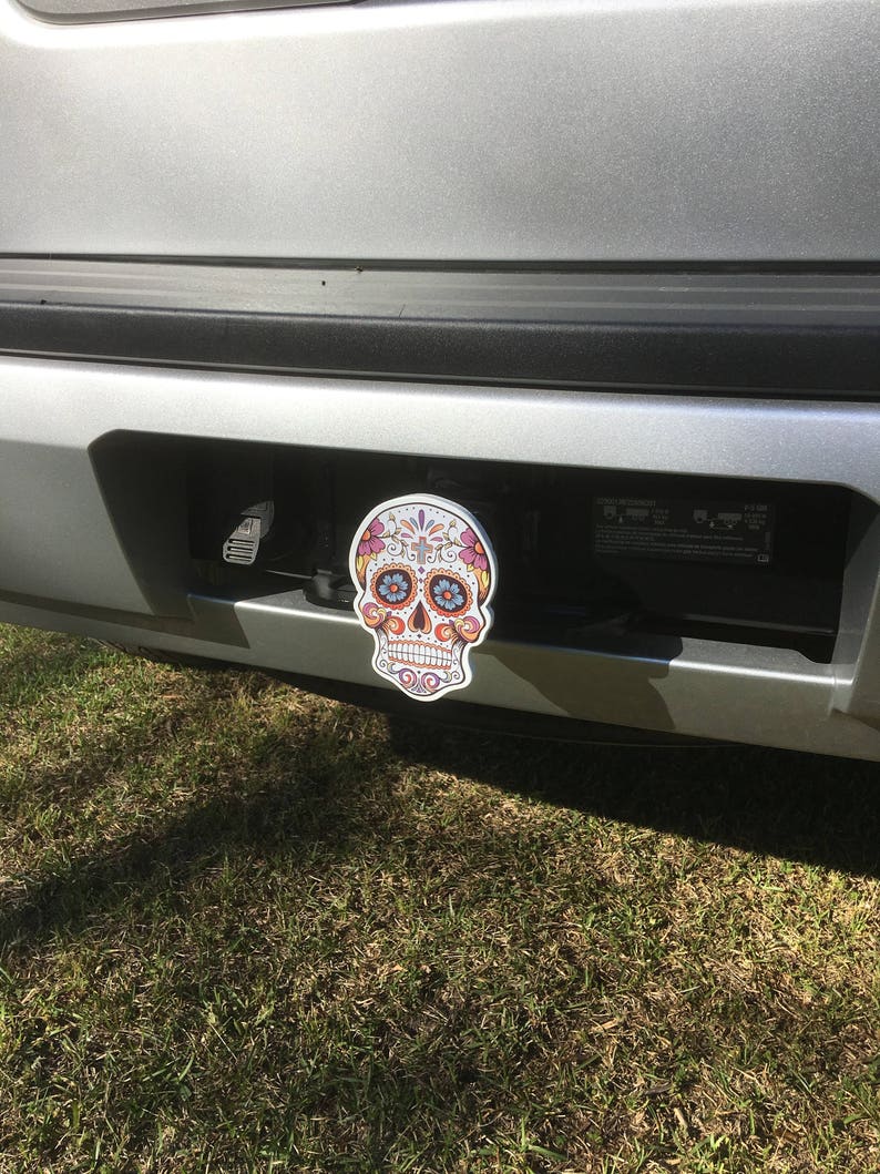 Sugar Skull Receiver Hitch Cover Etsy