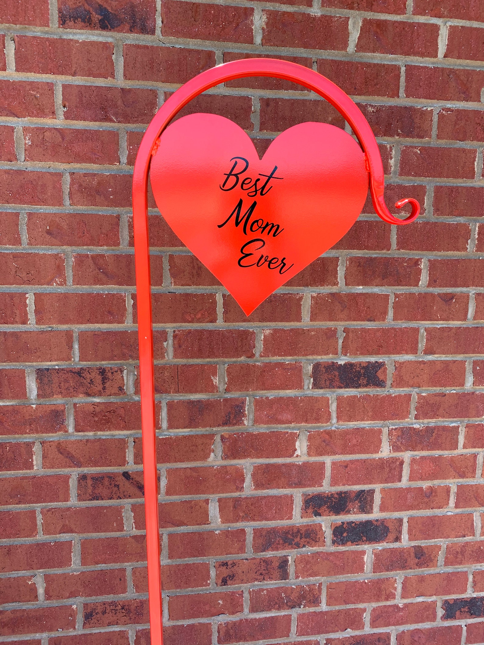 Heart Memorial Shepherd Hook With Customizable Message Etsy