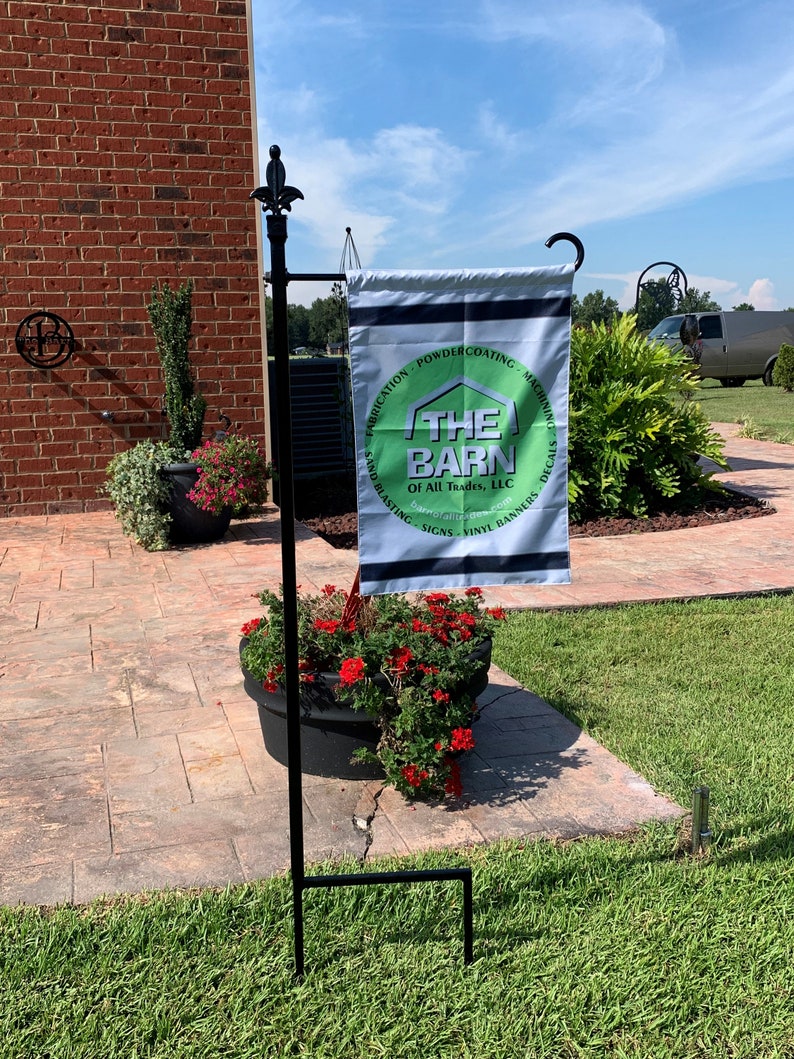 Very Sturdy Garden Flag Holderyour Color Choicebolt on Base Etsy