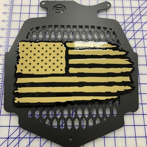 Flag 2 Layer Cover for Radiator- All Metal- fits Can Am Outlander Max XMR 450 570 650 850 1000 Free Shipping- Your Color Choices