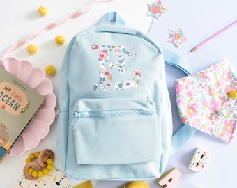 Liberty of London personalisierter Kinderrucksack - hellblau