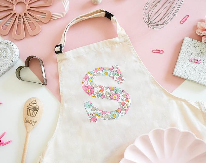 Liberty of London personalised initial children's / adult apron