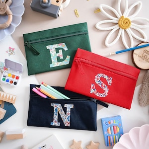 Trousse personnalisée Liberty of London - vert, bleu marine ou rouge