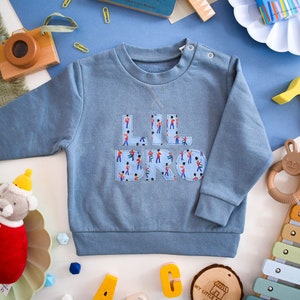 Liberty of London lil bro children&#39;s jumper - blue