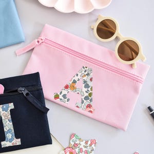 Trousse personnalisée Liberty of London - rose ou bleu marine