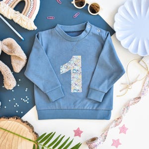Liberty of London birthday baby/children&#39;s jumper - blue