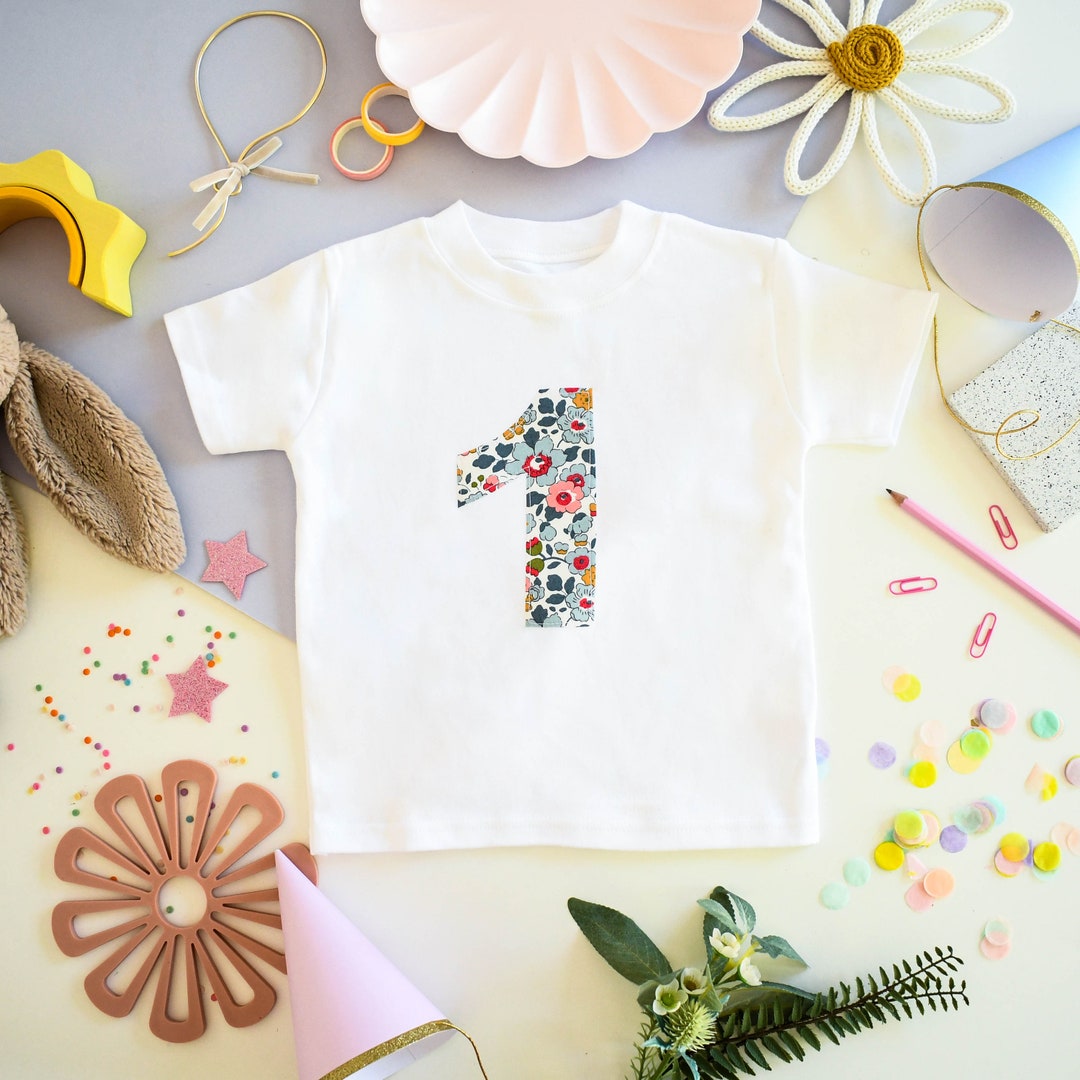 Liberty of London Children's Personalized Small Pocket Initial T-Shirt - Betsy Blue