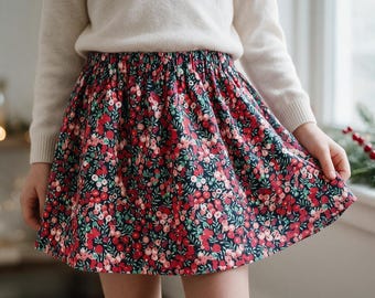 Liberty of London Christmas children's skirt with elasticated waist